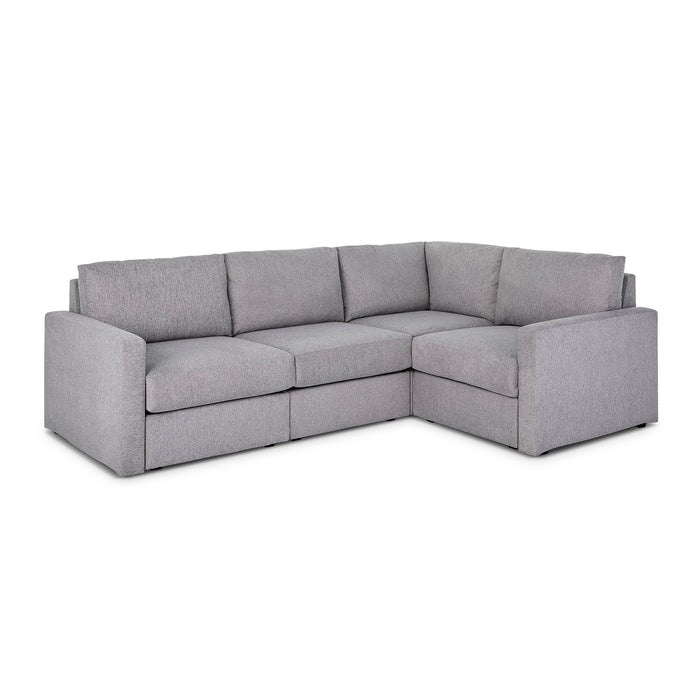 Flex 4-Seat Sectional with Standard Arm - 5000003547 - Dow Furniture (ME)