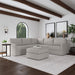 Flex 5-Seat Sectional with Narrow Arm and Ottoman - Dow Furniture (ME)