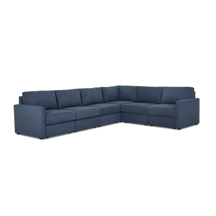 Flex 6-Seat Sectional with Narrow Arm - 5000003818 - Dow Furniture (ME)