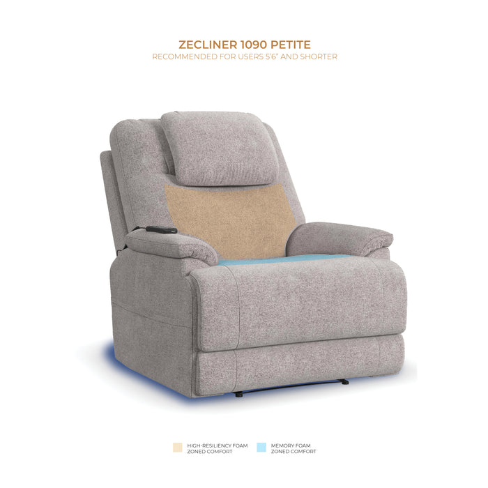 Zecliner Model 2 Petite Latitudes Power Sleep Recliner with Power Headrest & Lumbar - Dow Furniture (ME)