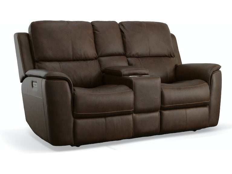 Henry Power Reclining Loveseat with Console & Power Headrests & Lumbar