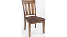Jofran Cannon Valley Chair with Upholstered Seat in Medium Cool Tones (Set of 2) image