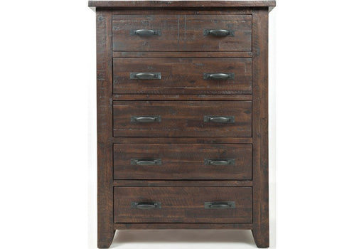 Jofran Jackson Lodge 5 Drawer Chest in Distressed image