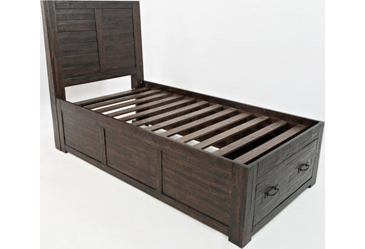 Jofran Jackson Lodge Twin Panel Storage Bed in Distressed image