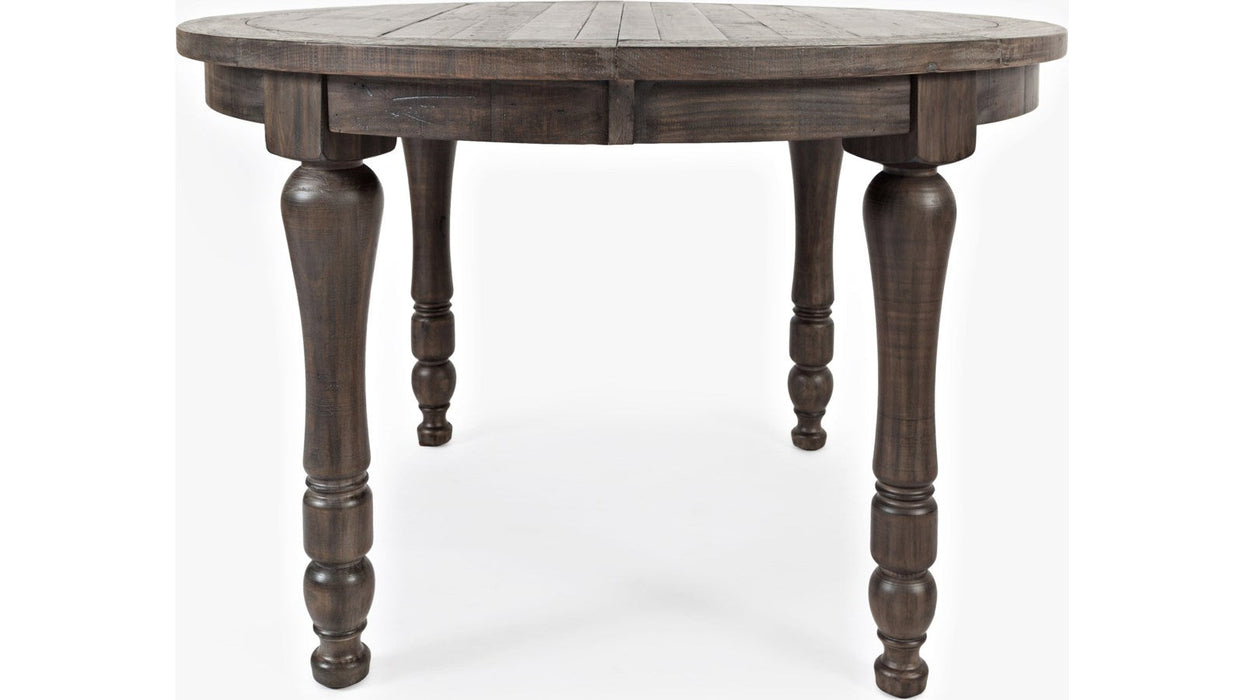 Jofran Madison County Round to Oval Dining Table in Barnwood image