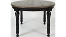 Jofran Madison County Round to Oval Dining Table in Vintage Black image