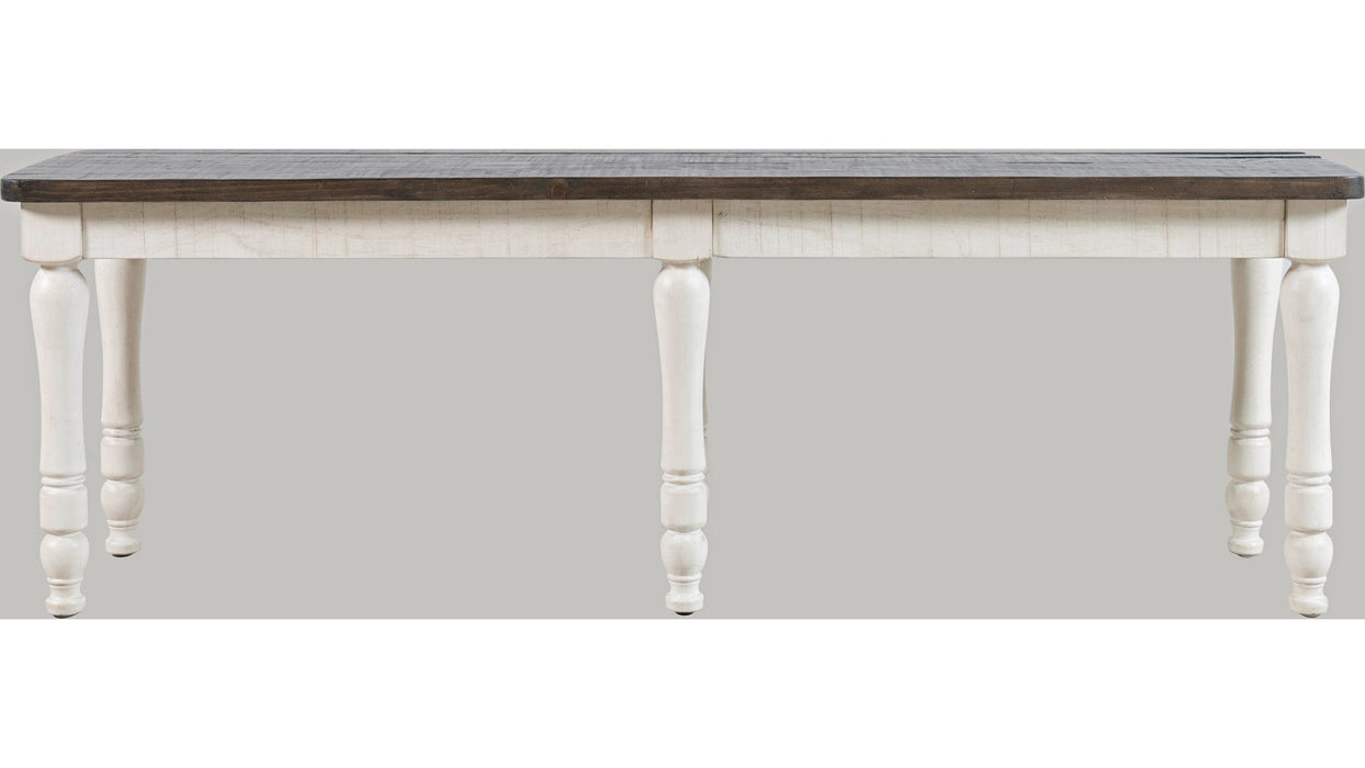 Jofran Madison County Dining Bench in Vintage White image
