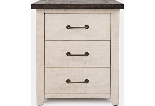 Jofran Madison County Power Nightstand in Vintage White image