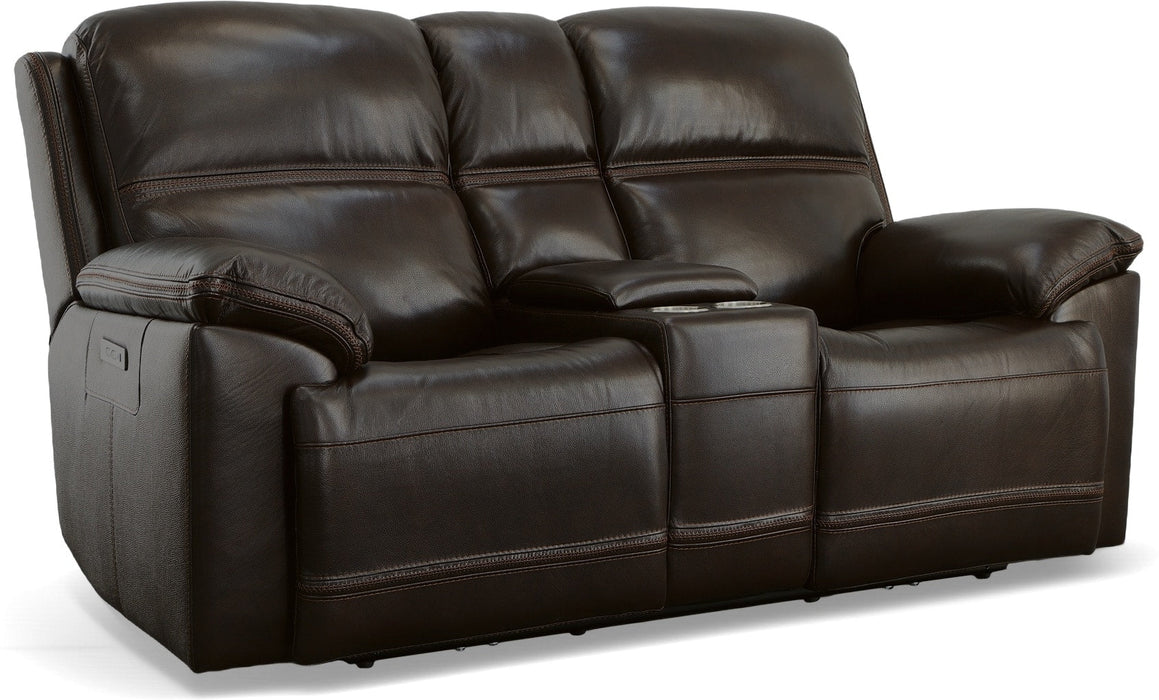 Jackson Power Reclining Loveseat with Console & Power Headrests