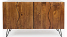 Jofran Nature's Edge Sideboard with 4 Live Edge Doors in Light Chestnut image