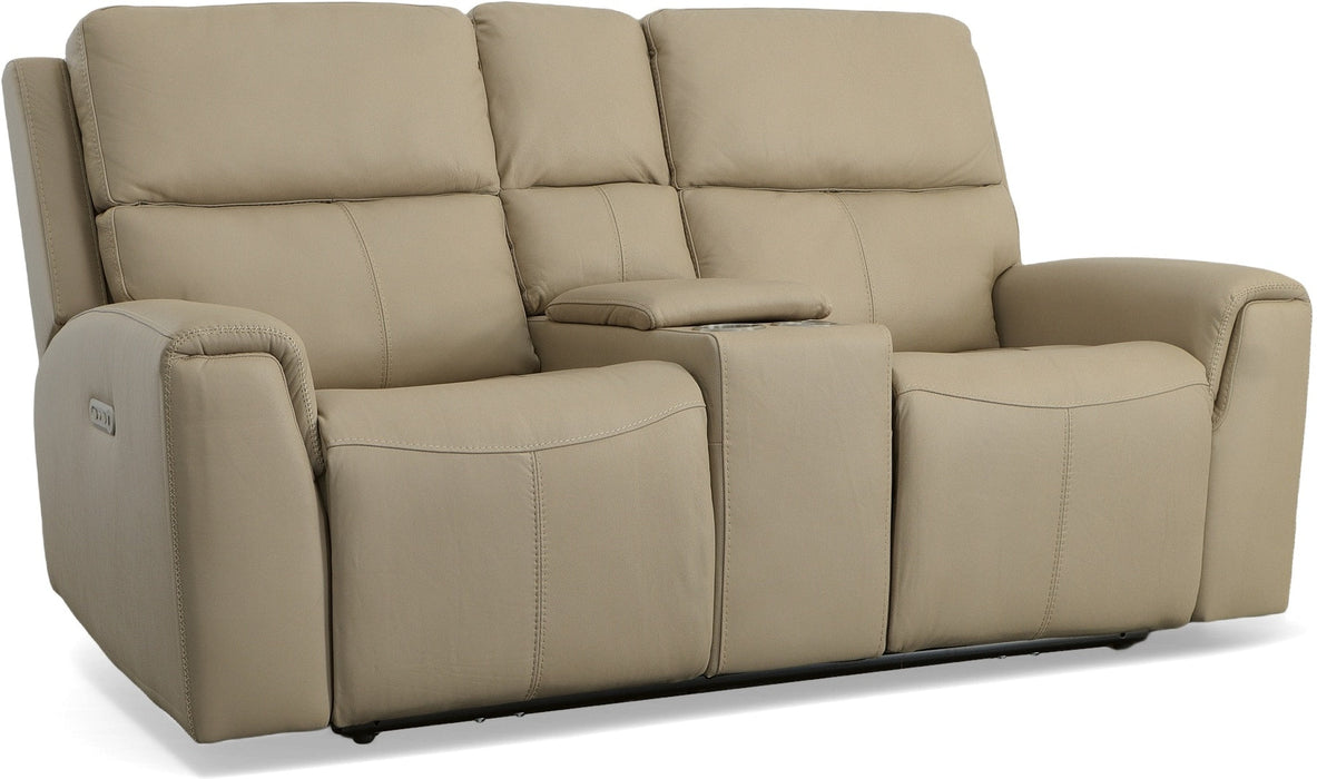 Jarvis Power Reclining Loveseat with Console & Power Headrests