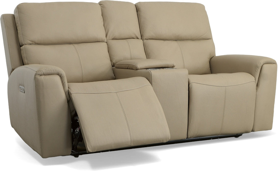 Jarvis Power Reclining Loveseat with Console & Power Headrests