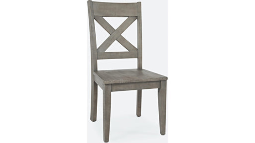Jofran Outer Banks X-Back Chair in Gray (Set of 2) image