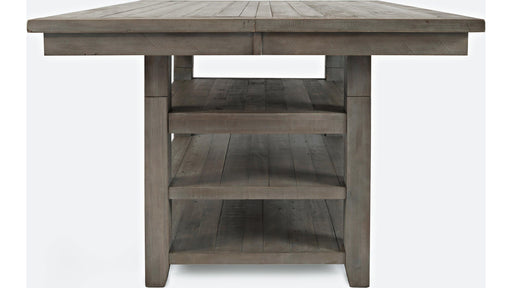 Jofran Outer Banks Hi/Low Square Storage Dining Table in Gray image