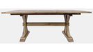 Jofran Carlyle Crossing Dining Table in Rustic Distressed Pine image