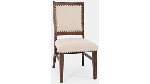 Jofran Fairview Dining Side Chair in Dark Oak/Cream (Set of 2) image