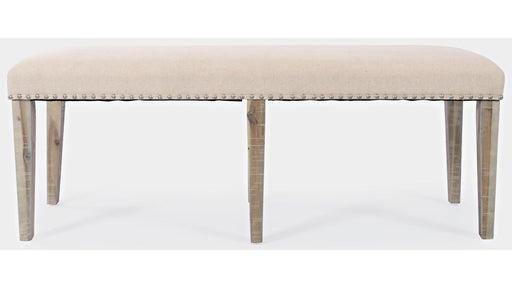Jofran Fairview Backless Dining Bench in Ash/Cream image