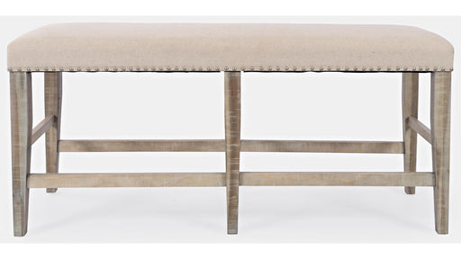 Jofran Fairview Backless Counter Bench in Ash/Cream image