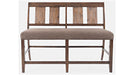 Jofran Mission Viejo Counter Bench in Warm Brown image