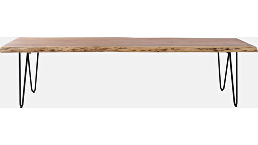 Jofran Nature's Edge 70" Live Edge Bench in Natural image