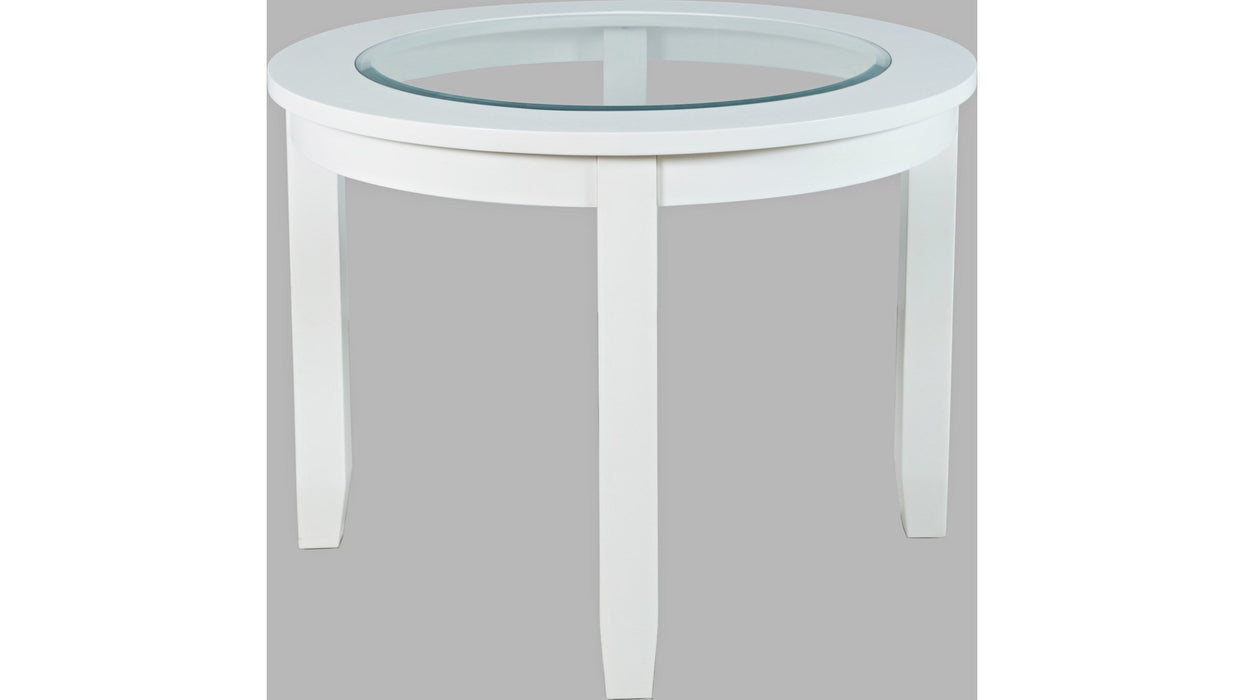 Jofran Urban Icon 42" Round Dining Table in White image