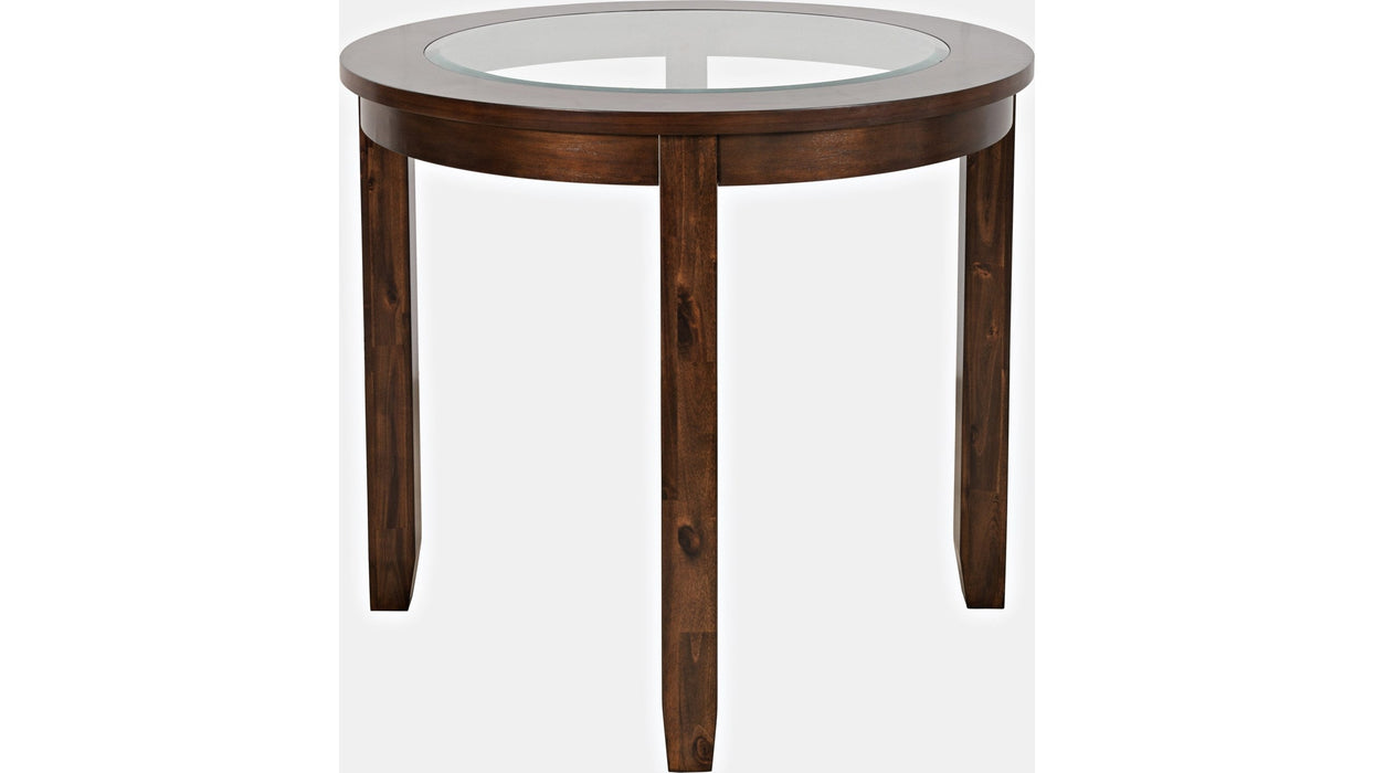 Jofran Urban Icon 42" Round Counter Height Dining Table in Merlot image