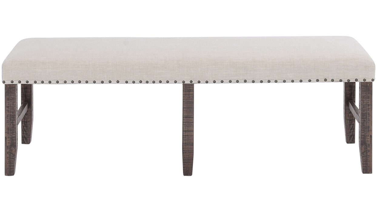 Jofran Willow Creek Dining Bench in Cream/Rich Distressed image