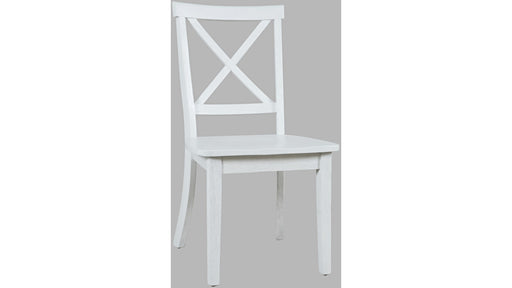 Jofran Eastern Tides X Back Dining Chair in Blanc (Set of 2) image