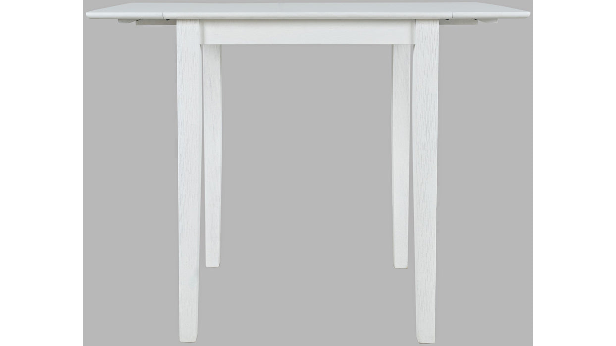 Jofran Eastern Tides Drop Leaf Counter Table in Blanc image