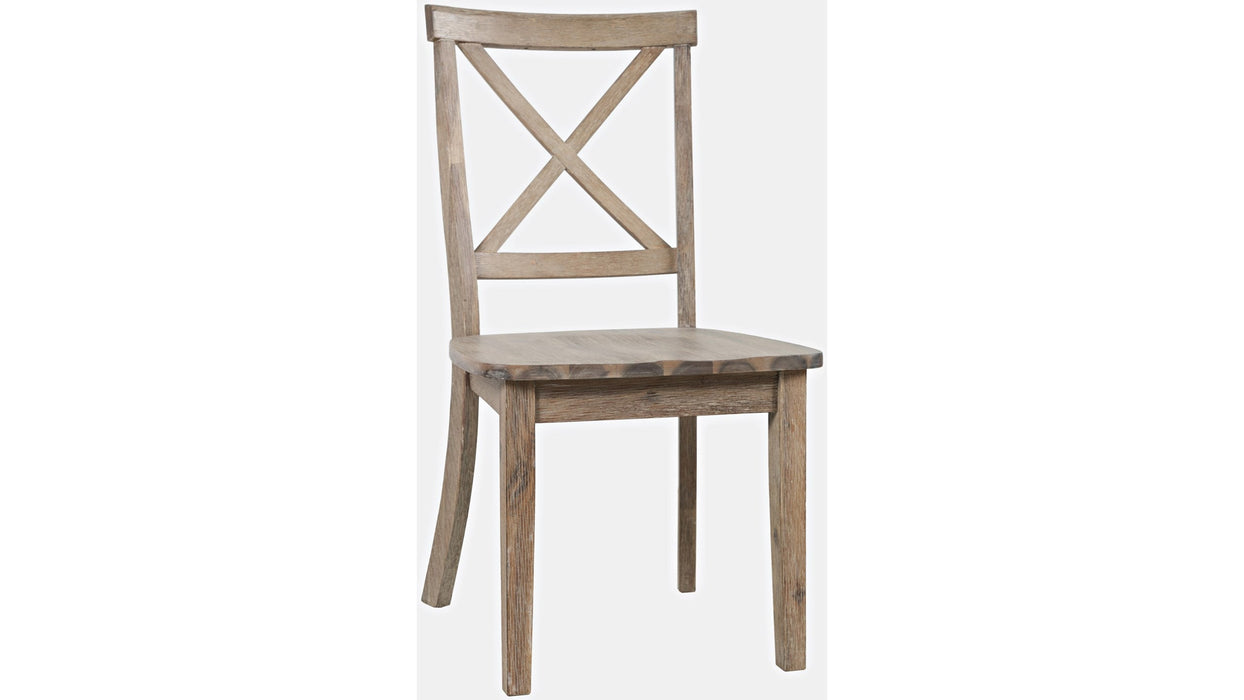 Jofran Eastern Tides X Back Dining Chair in Bisque (Set of 2) image