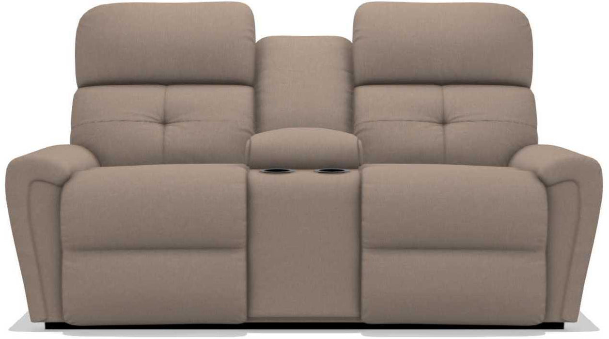 La-Z-Boy Douglas Cashmere Power Reclining Loveseat with Headrest and Console image