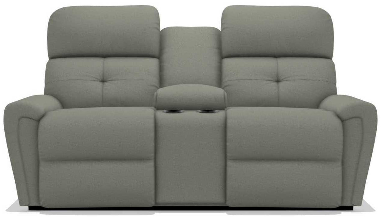 La-Z-Boy Douglas Fossil Power Reclining Loveseat with Headrest and Console image