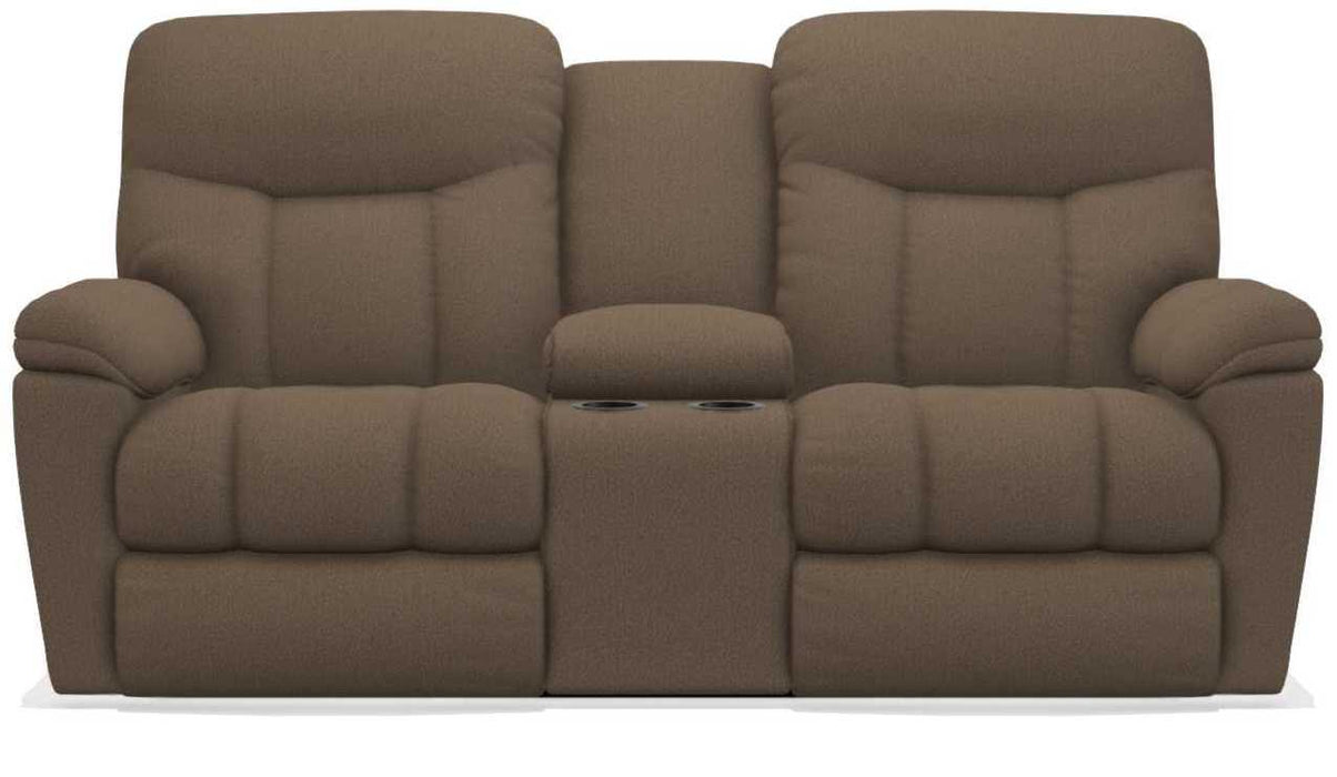 La-Z-Boy Morrison Cappuccino Power Reclining Loveseat with Console image