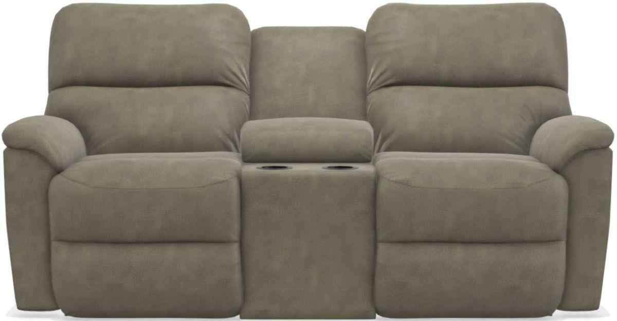 La-Z-Boy Brooks Charcoal Power Reclining Loveseat With Console image