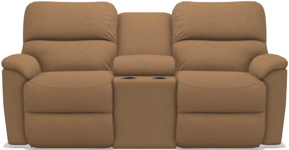 La-Z-Boy Brooks Fawn Power Reclining Loveseat With Console image